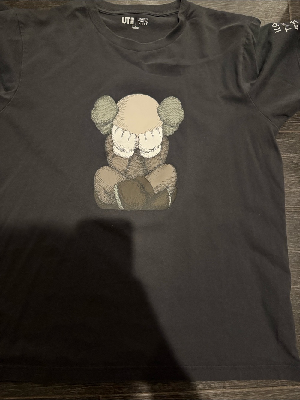 KAWS Black Graphic Collar Tee